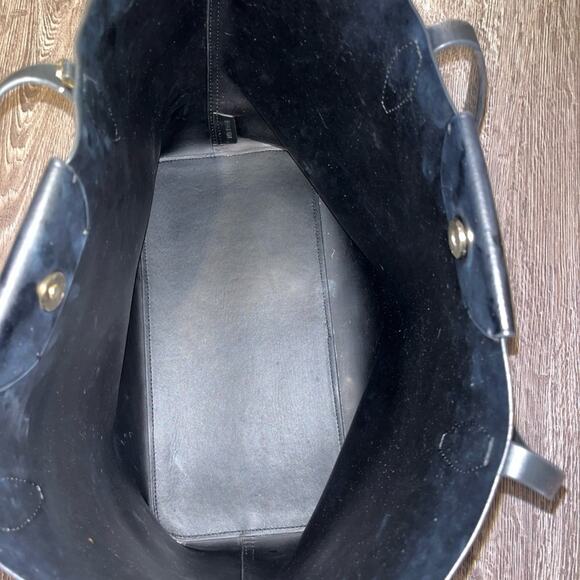 Henri Bendel Black and White Tote Bag Vintage HTF - Picture 5 of 11